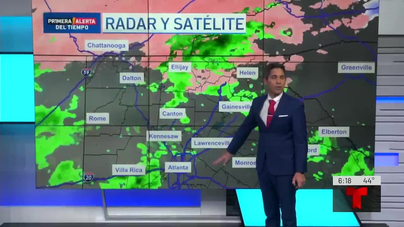 PRIMERA ALERTA DEL TIEMPO: Tormenta de hielo avanza hacia Georgia