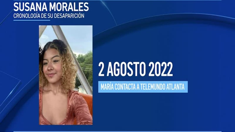 Cronología de la desaparición de Susana Morales