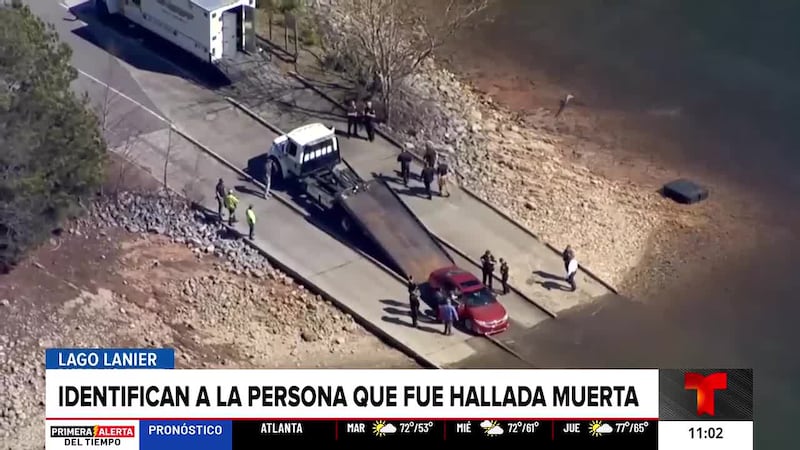 Identifican a la persona que fue hallada muerta en el Lago Lanier