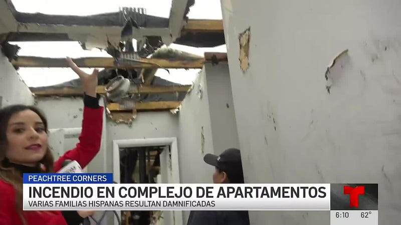 Familias hispanas claman por ayuda tras incendio de apartamentos en Gwinnett