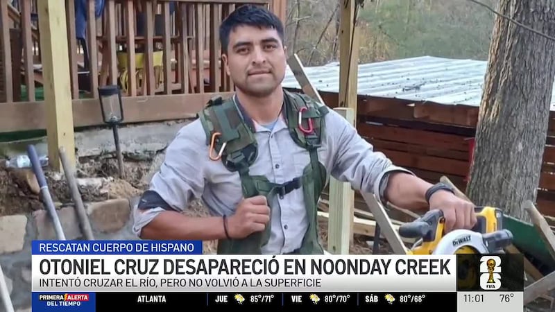 Otoniel López Cruz estaba nadando en el río del parque Noonday cuando desapareció y ya no...