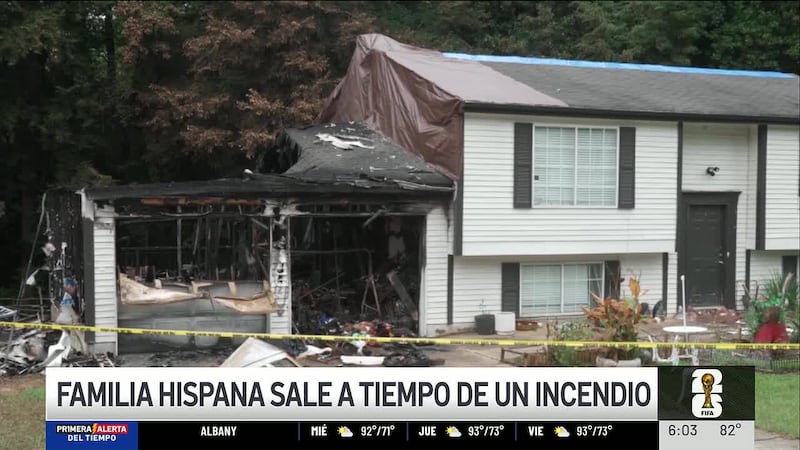 Al menos cinco adultos resultaron desplazados tras el incendio