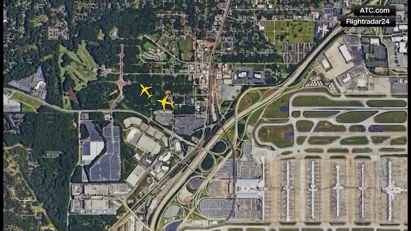 Animación: Dos aviones de Delta casi chocan en el aeropuerto de Atlanta