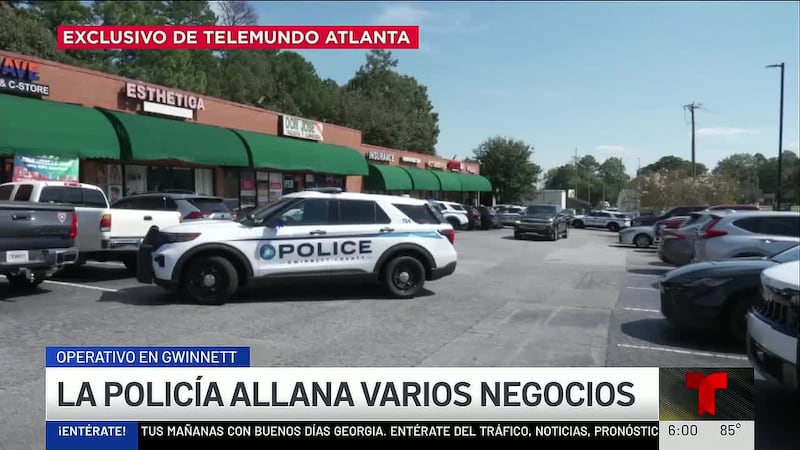 La policía de Gwinnett allana varios negocios en Lilburn durante operativo