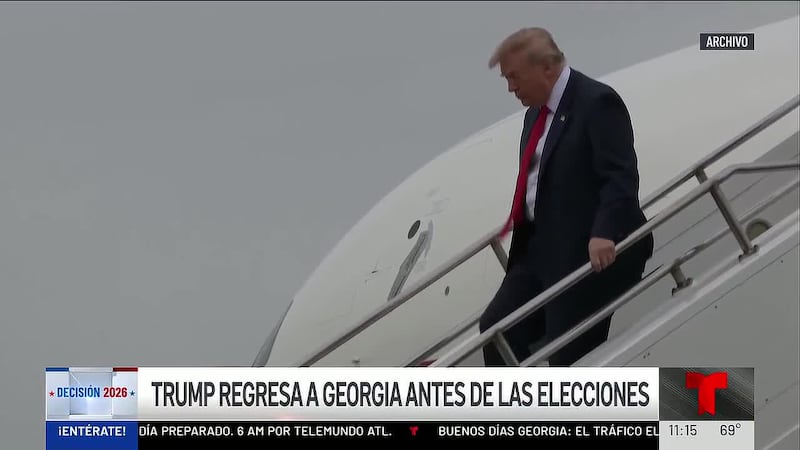 El presidente regresa a Georgia para participar en acto de campaña