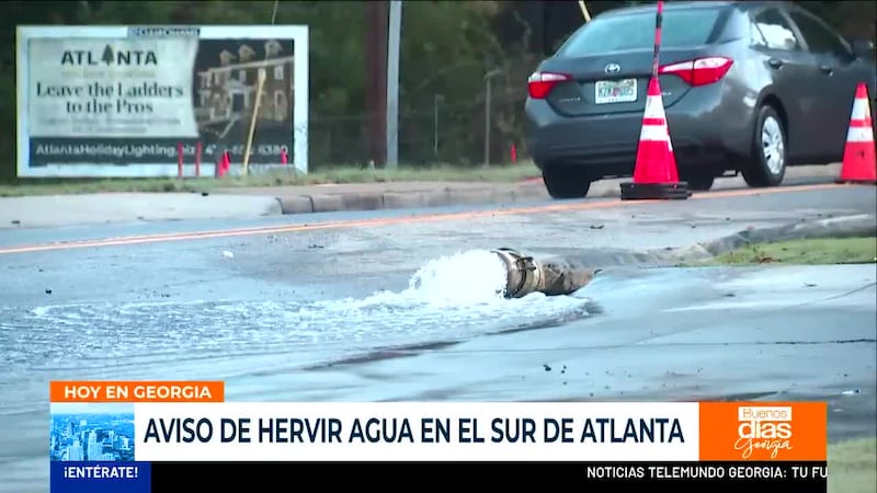HOY EN GA: Emiten aviso de hervir el agua para partes de Atlanta