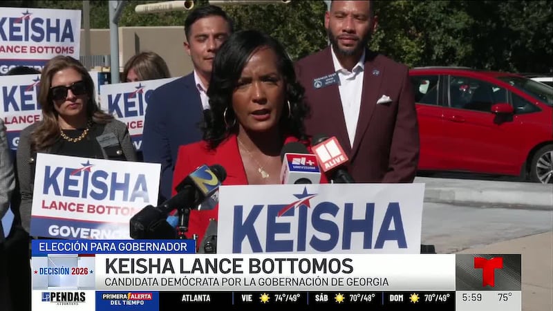Las encuestas muestran un apretado porcentaje entre Keisha Lance Bottoms y el republicano Rick...